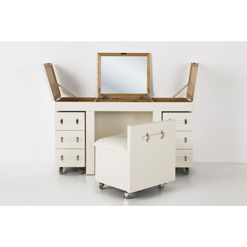 Coiffeuse Combinaison Diva (rangements + siege) Kare Design