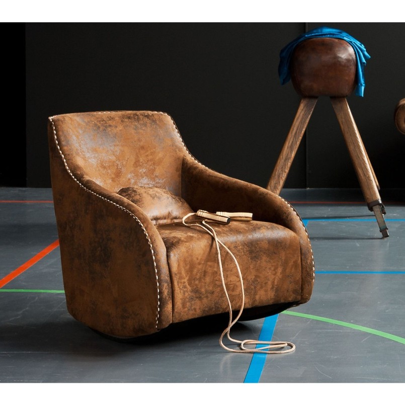 Fauteuil à bascule Rocking Chair Swing Ritmo Vintage Kare Design