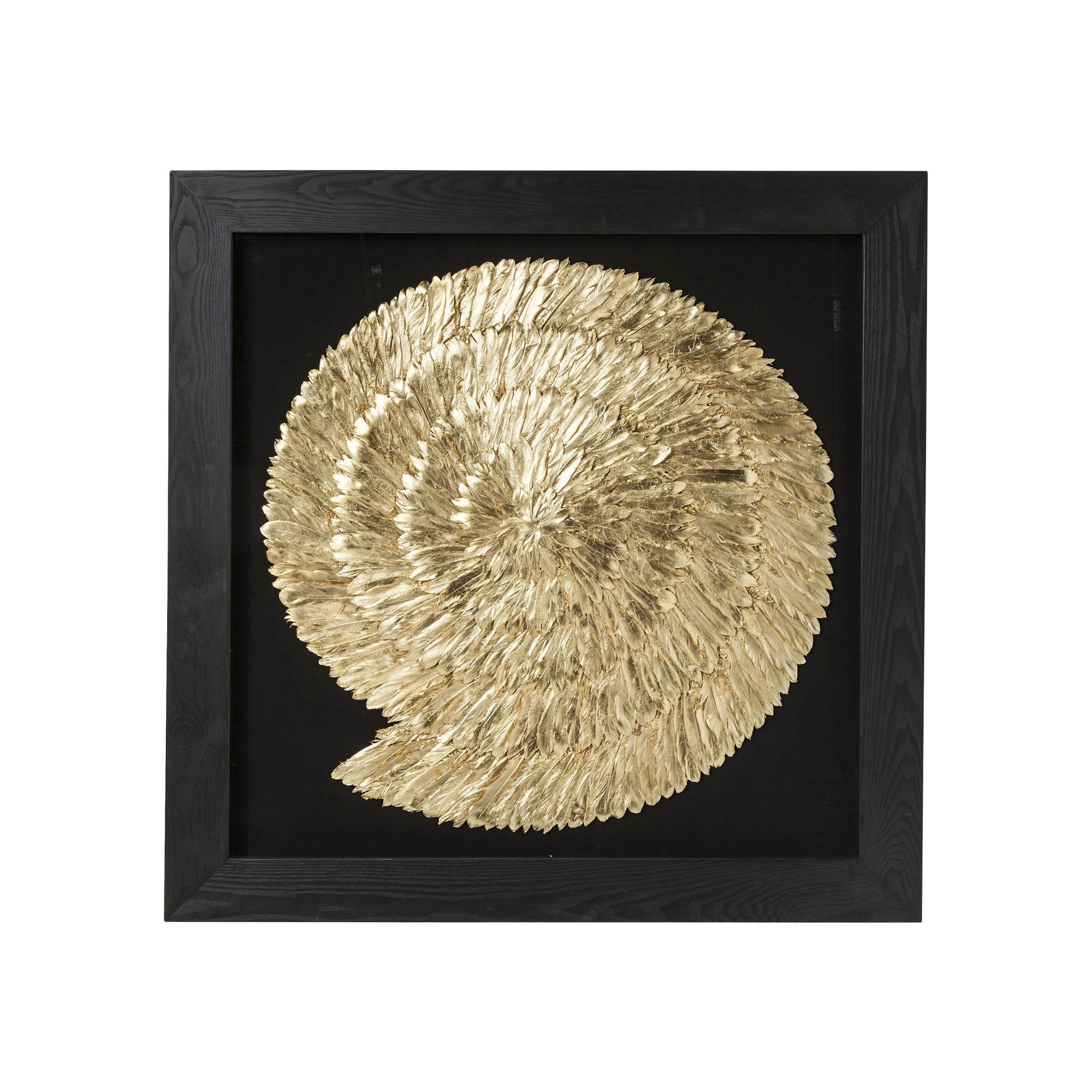 Deco Frame Golden Snail 120x120cm Kare Design