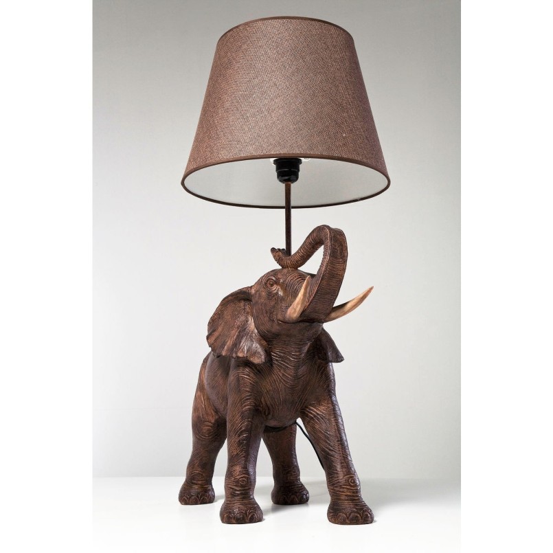 Lampe de table Éléphant marron Kare Design