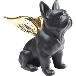 Deco Sitting Angel Dog doré Kare Design