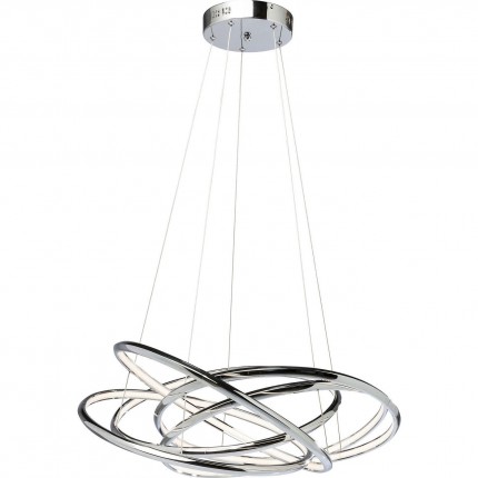 Pendant Lamp Saturn LED Chrome Big Kare Design