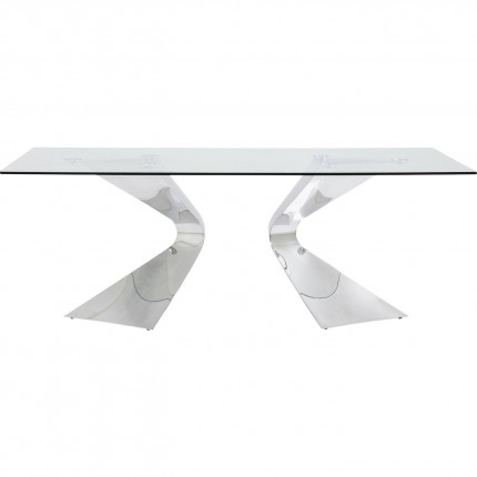 Table Gloria Chrome 200x100cm Kare Design