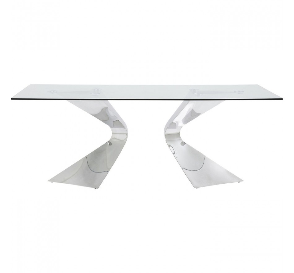 Eettafel Gloria 200x100cm chroom Kare Design