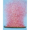 Tableau Touched fleurs pirogue bleu et rose 100x80cm Kare Design