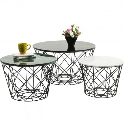 Coffee Table East Round (3/Set) Kare Design
