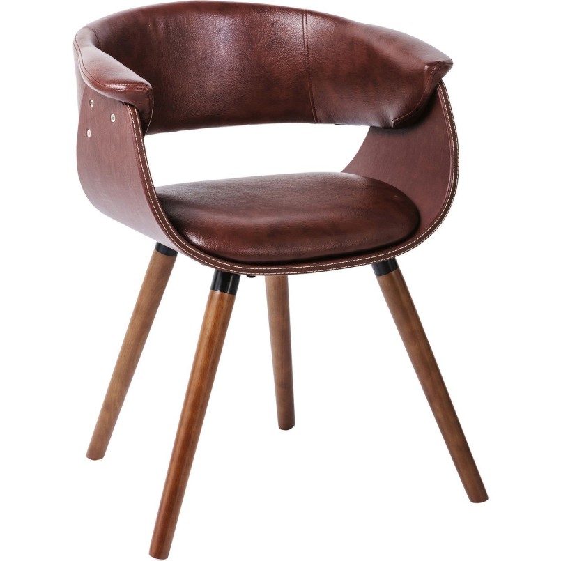 Chaise avec accoudoirs Monaco nougat Kare Design