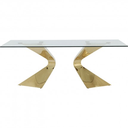 Eettafel Gloria Gouden 200x100cm Kare Design