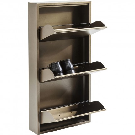 Shoe Container Caruso Bronze 3 drawers Kare Design