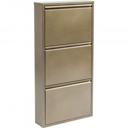 Schoenenkast Caruso bronze 3 laden Kare Design