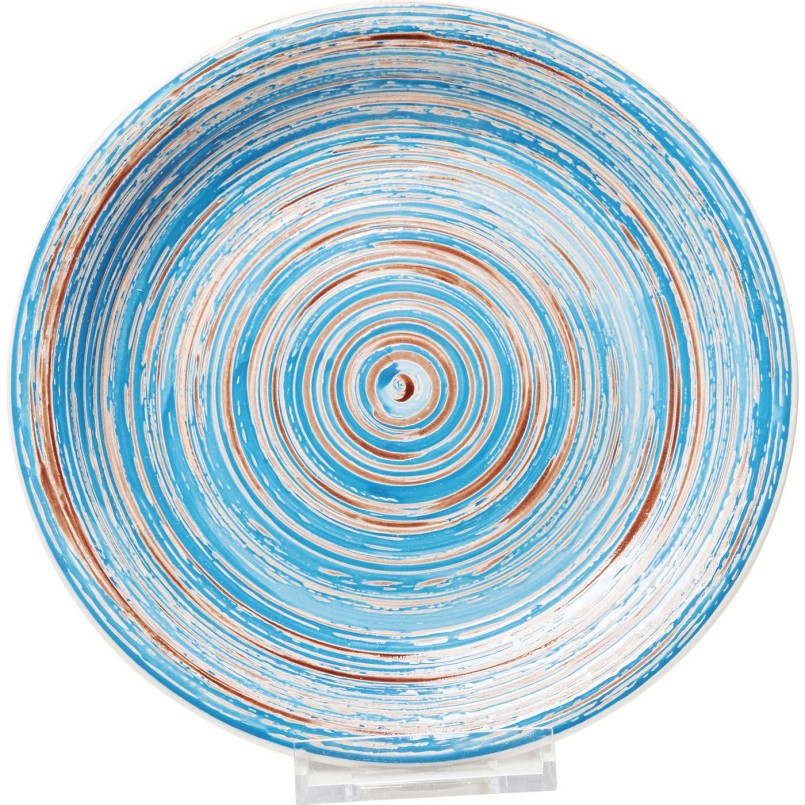 Assiette Swirl Blue 27cm 4/set Kare Design