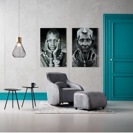Fauteuil Swing Ritmo Vintage Gris Kare Design