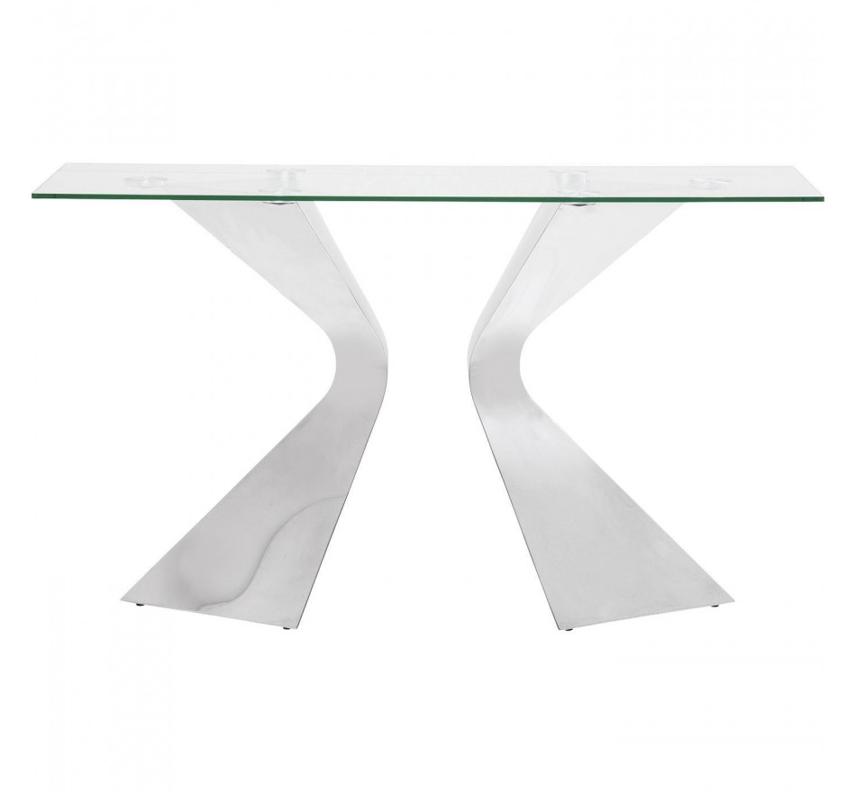 Console Gloria 140x45cm chroom Kare Design