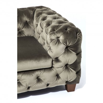 Sofa My Desire fluweel 3-zitsbank kaki Kare Design