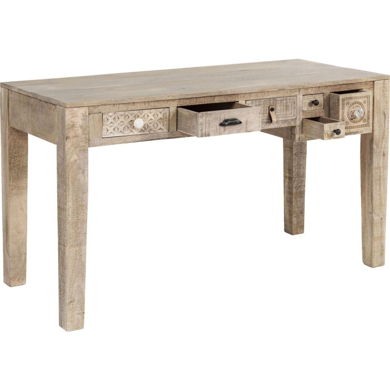 Bureau Puro 5 tiroirs 135x60cm Kare Design