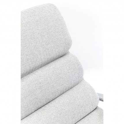 Rocking Chair Manhattan Fabric Grey Beige Kare Design