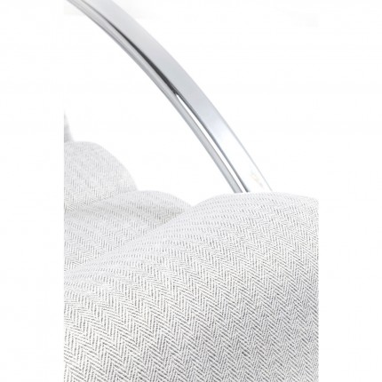 Rocking Chair Manhattan Fabric Grey Beige Kare Design
