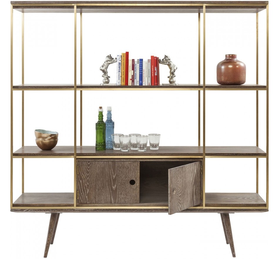 Retro wooden shelf Showcase Storm Kare Design