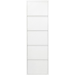 Casier à Chaussure Caruso Blanc 5 Tiroirs Kare Design