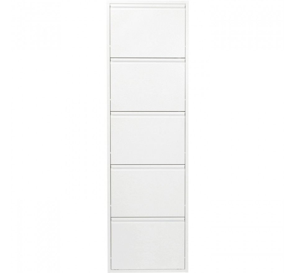 Schoenenkast  Caruso wit 5 laden Kare Design