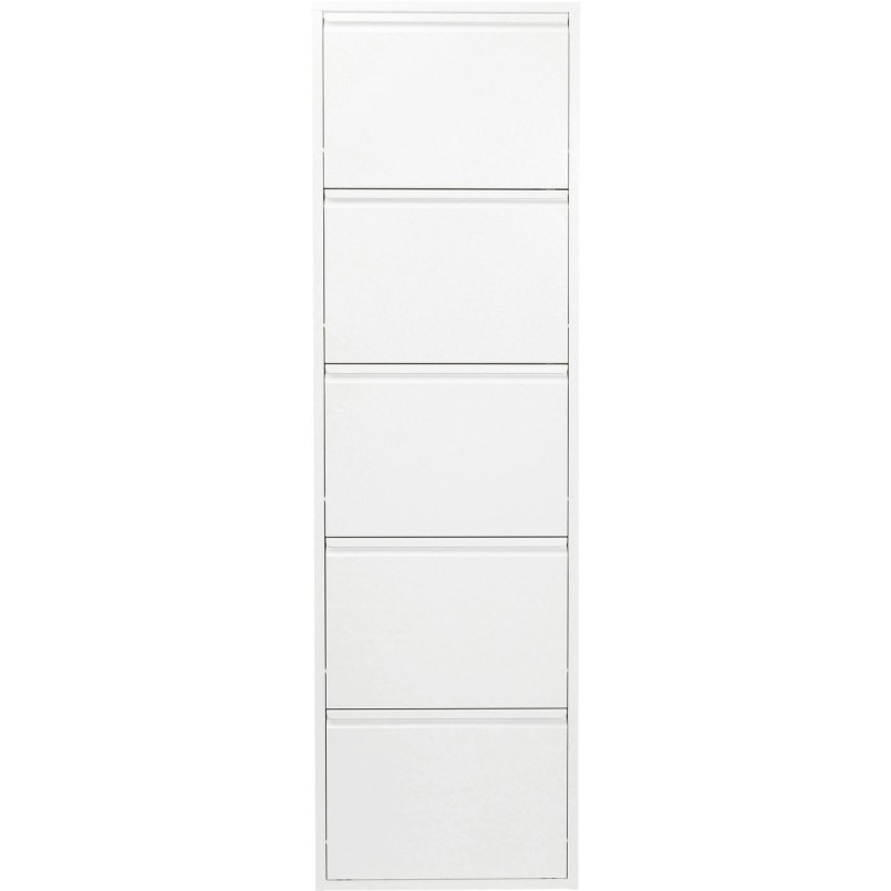 Casier à Chaussure Caruso Blanc 5 Tiroirs Kare Design