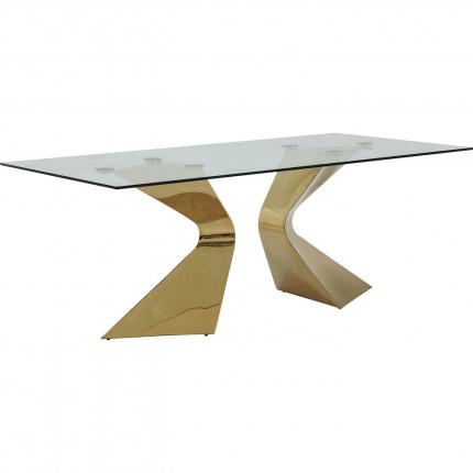 Eettafel Gloria Gouden 200x100cm Kare Design