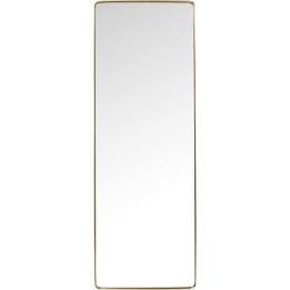 Miroir Curve rectangulaire laiton 200x70cm Kare Design