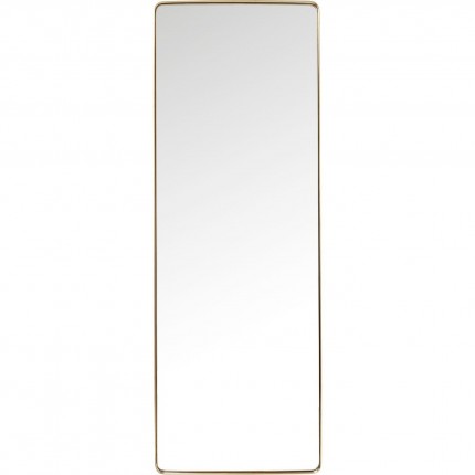 Wall Mirror Curve Rectangular Brass 200x70cm Kare Design