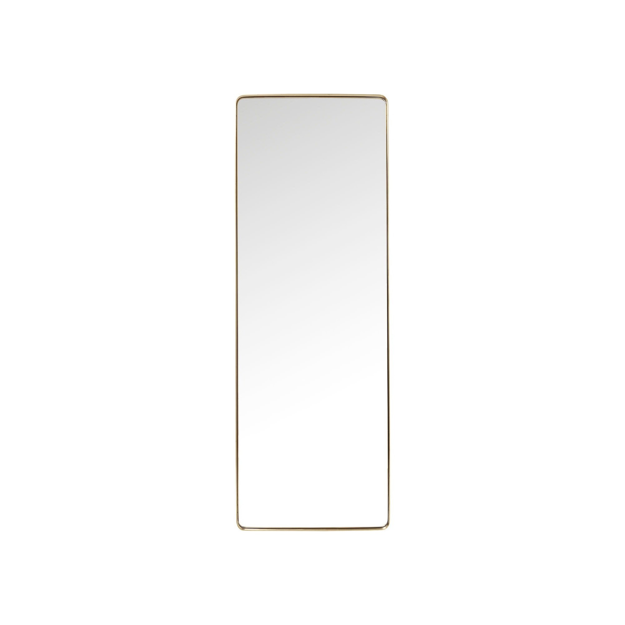 Mirror Curve Rectangular Brass 200x70cm Kare Design