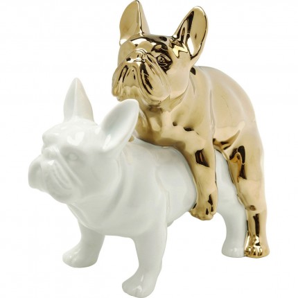 Woonaccessoires Love Dogs wit en goud Kare Design