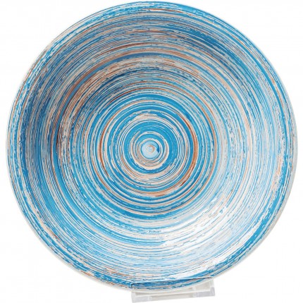 Plate Deep Swirl Blue Ø21cm (4/Set) Kare Design