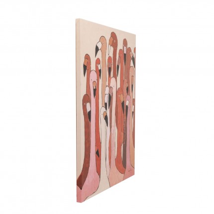 Schilderij Flamingo Meeting 120x90cm Kare Design