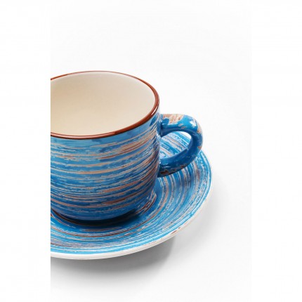 Coffee Mug Swirl Blue (2/Set) Kare Design