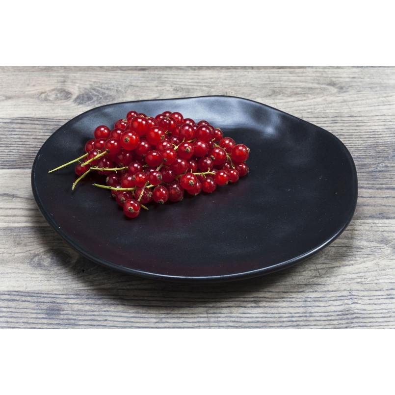 Plate Organic Black Ø20cm Kare Design