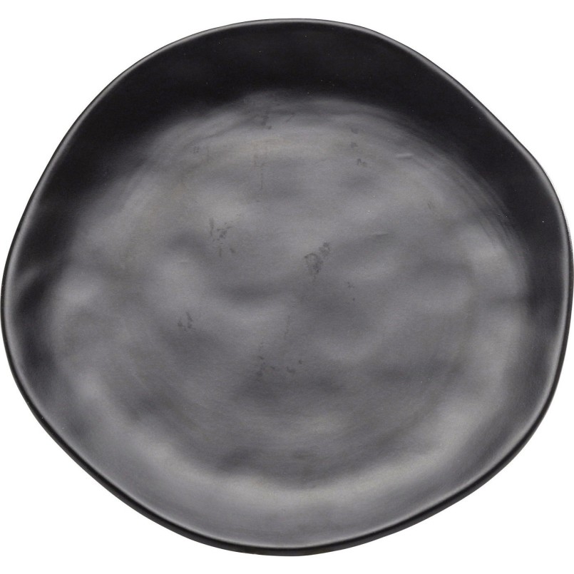Plate Organic Black Ø26cm Kare Design