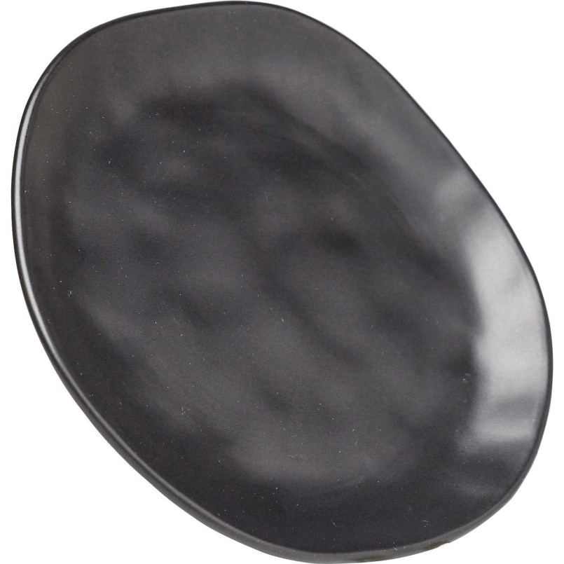 Plate Organic Black Ø26cm Kare Design