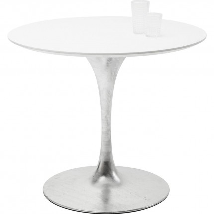 Table Invitation Set White Zinc Ø90cm Kare Design
