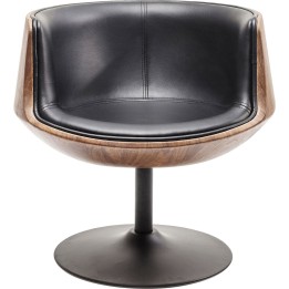 Fauteuil pivotant Club 54 noyer