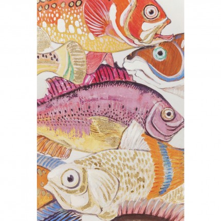 Picture Touched Fish Meeting One 100x70cm Kare Design