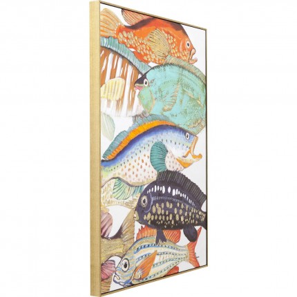 Picture Touched Fish Meeting Two 100x70cm Kare Design