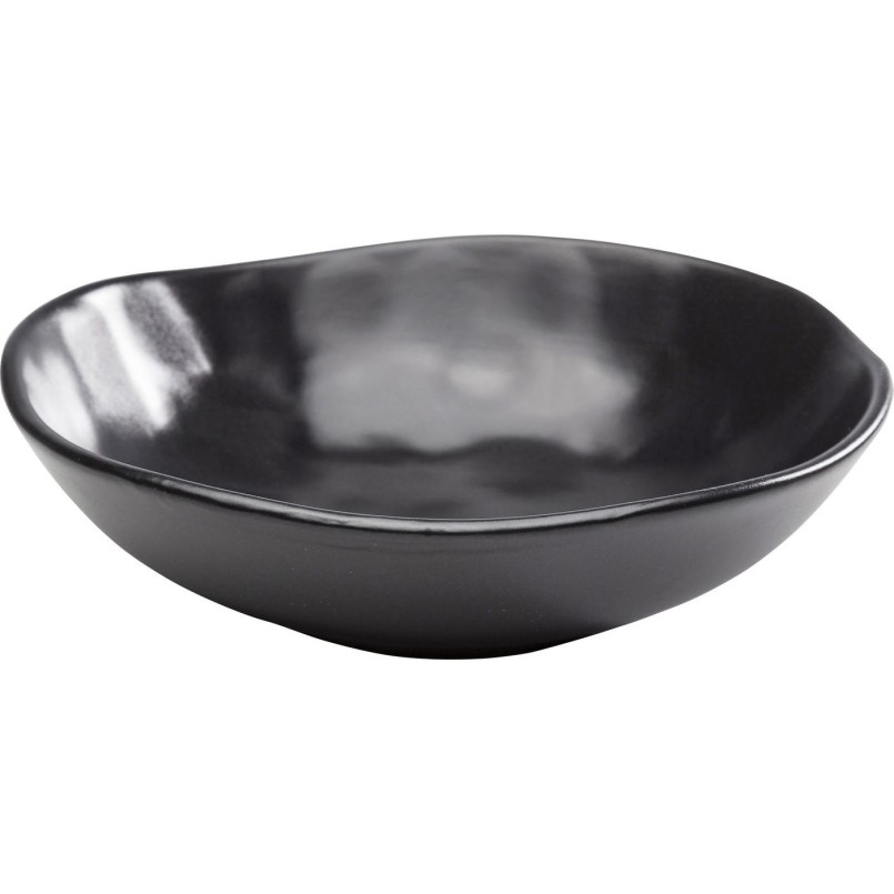 Assiettes creuse Organic noire 22cm set de 4 Kare Design