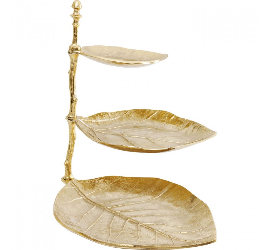 Woonaccessoires sieradenhouder blad goud Kare Design
