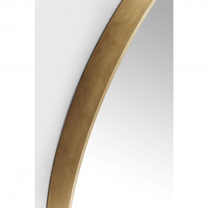 Wall Mirror Curve Round Brass Ø100cm Kare Design