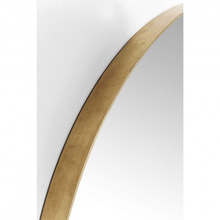Wall Mirror Curve Round Brass Ø100cm Kare Design
