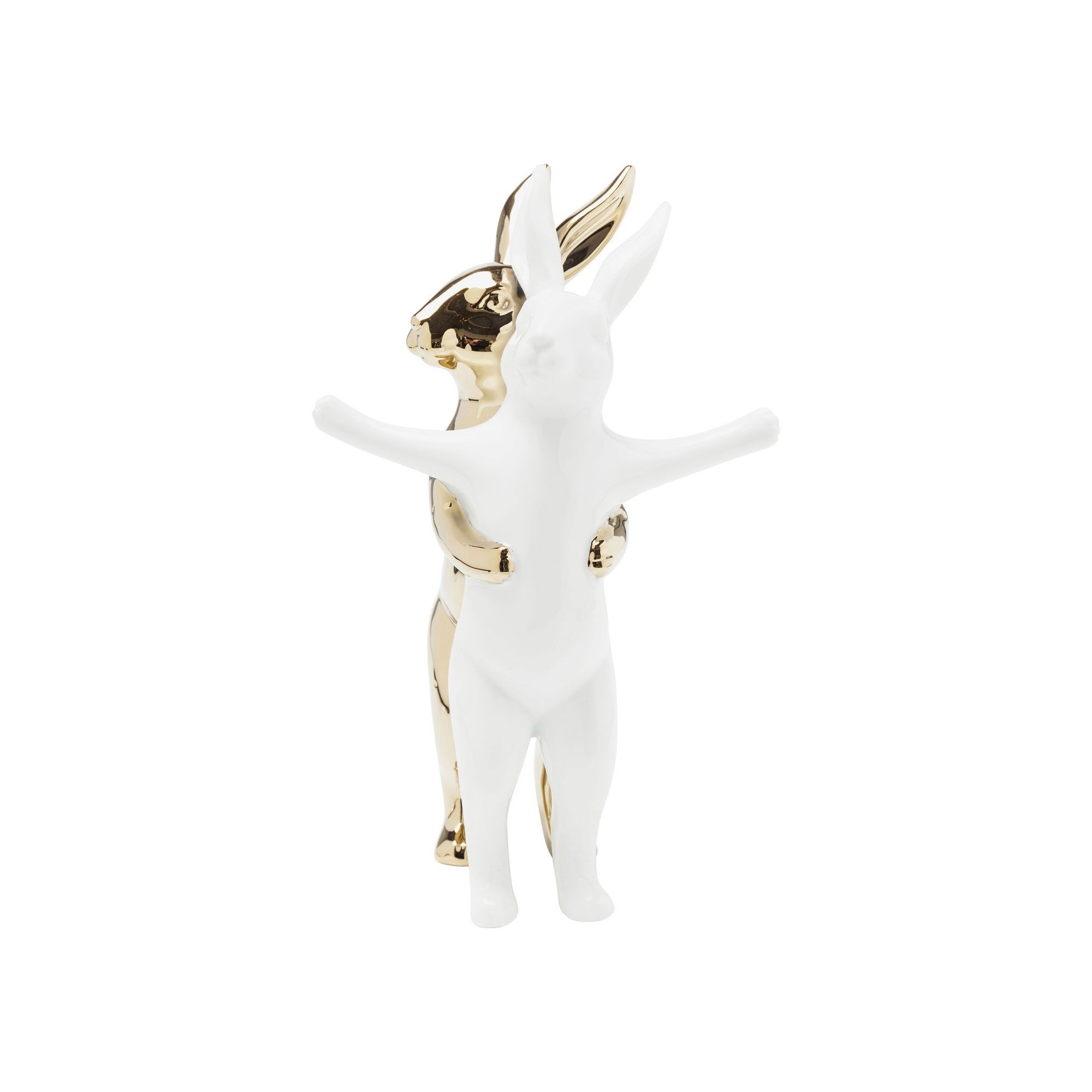Deco Figurine Hugging Rabbits Medium Kare Design