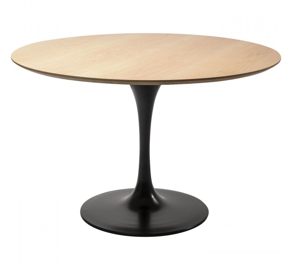 Eettafel Invitation Ø120cm eik en zwart Kare Design