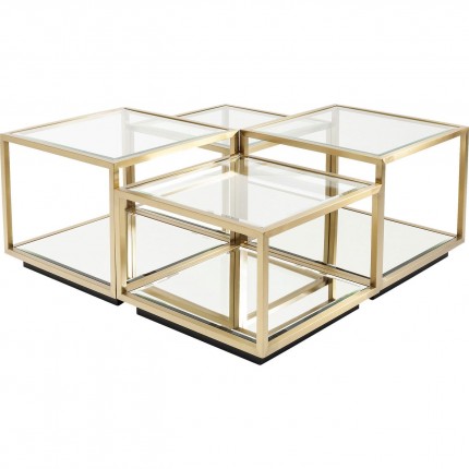 Salontafel Luigi goud (4/Set) Kare Design