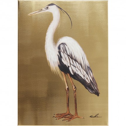 Picture Touched Heron Left 70x50cm Kare Design