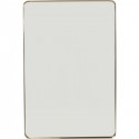Miroir Curve rectangulaire 120x80cm laiton Kare Design