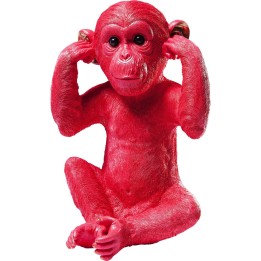 Tirelire Monkey Kikazaru rouge Kare Design